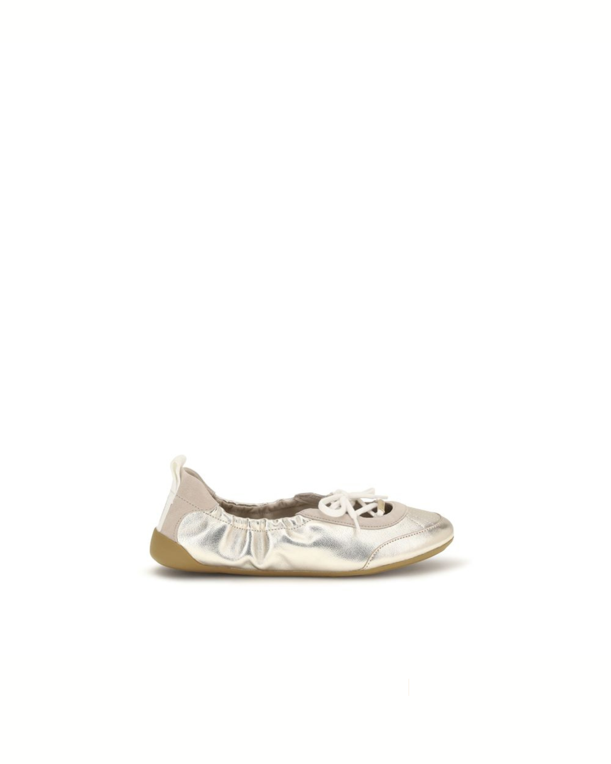 Chloé Kick Ballerina Sneakers in Pelle Metallizzata