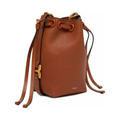 Chloé "Mini Marcie" Bucket Bag - Grained Calfskin Tan