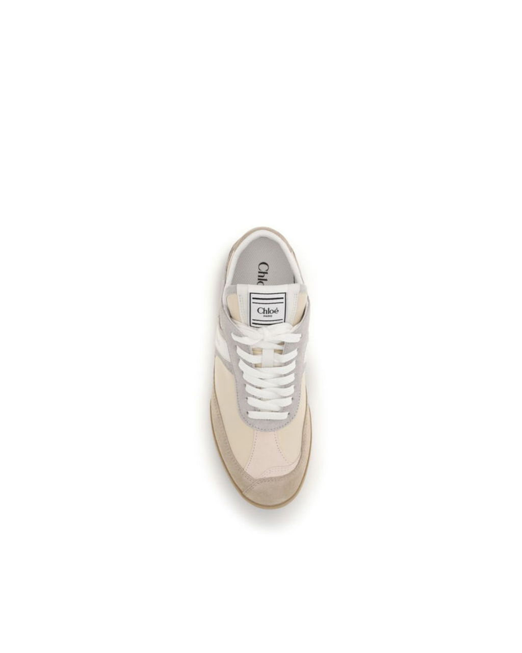 Chloé – Sneakers Chloé Kick in Pelle e Suede Beige