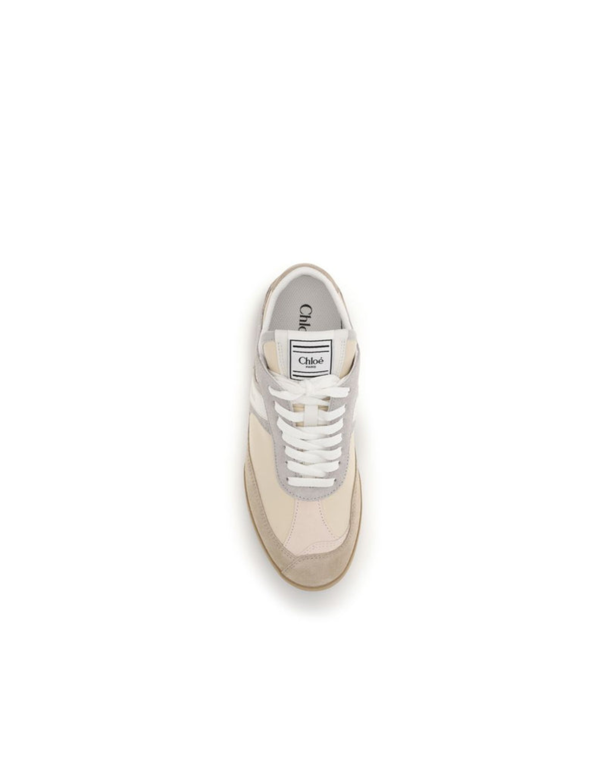 Chloé – Sneakers Chloé Kick in Pelle e Suede Beige