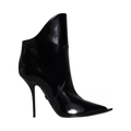 Dolce & Gabbana - Black Patent Leather Pointed Ankle Boots Shoes