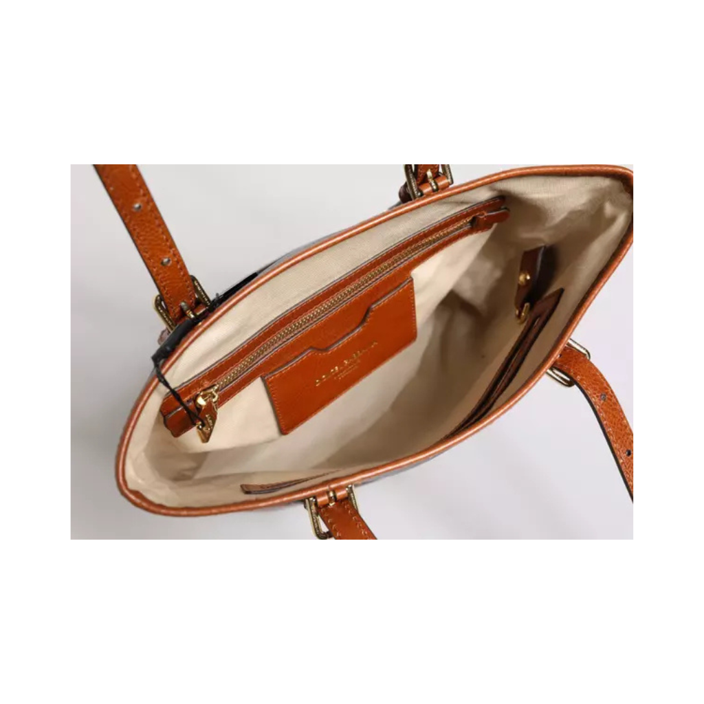 Dolce & Gabbana - Brown Leopard Leather Shoulder Strap Tote Bag