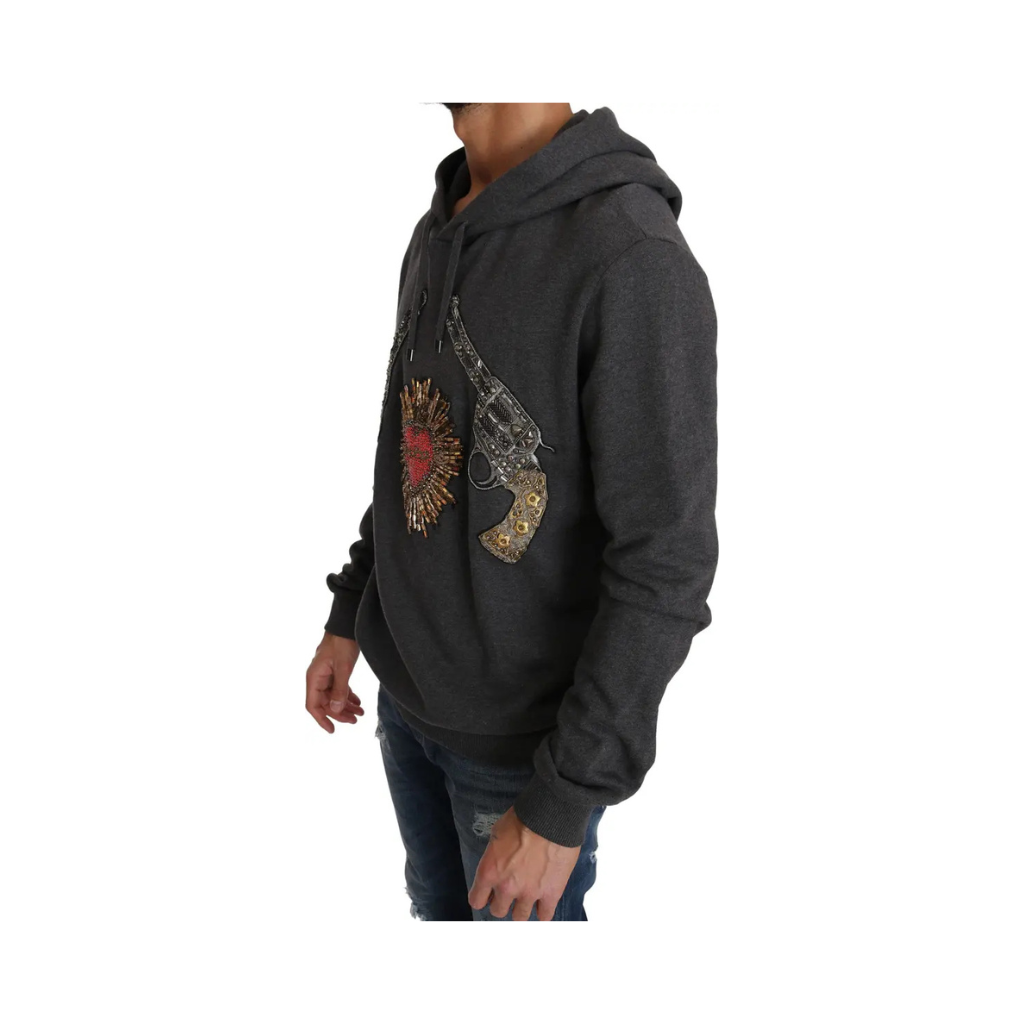 Dolce & Gabbana - Felpa con cappuccio Sacred Heart & Revolvers