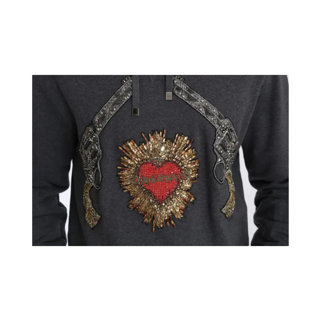 Dolce & Gabbana - Felpa con cappuccio Sacred Heart & Revolvers