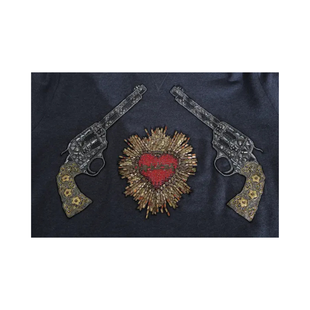 Dolce & Gabbana - Felpa con cappuccio Sacred Heart & Revolvers