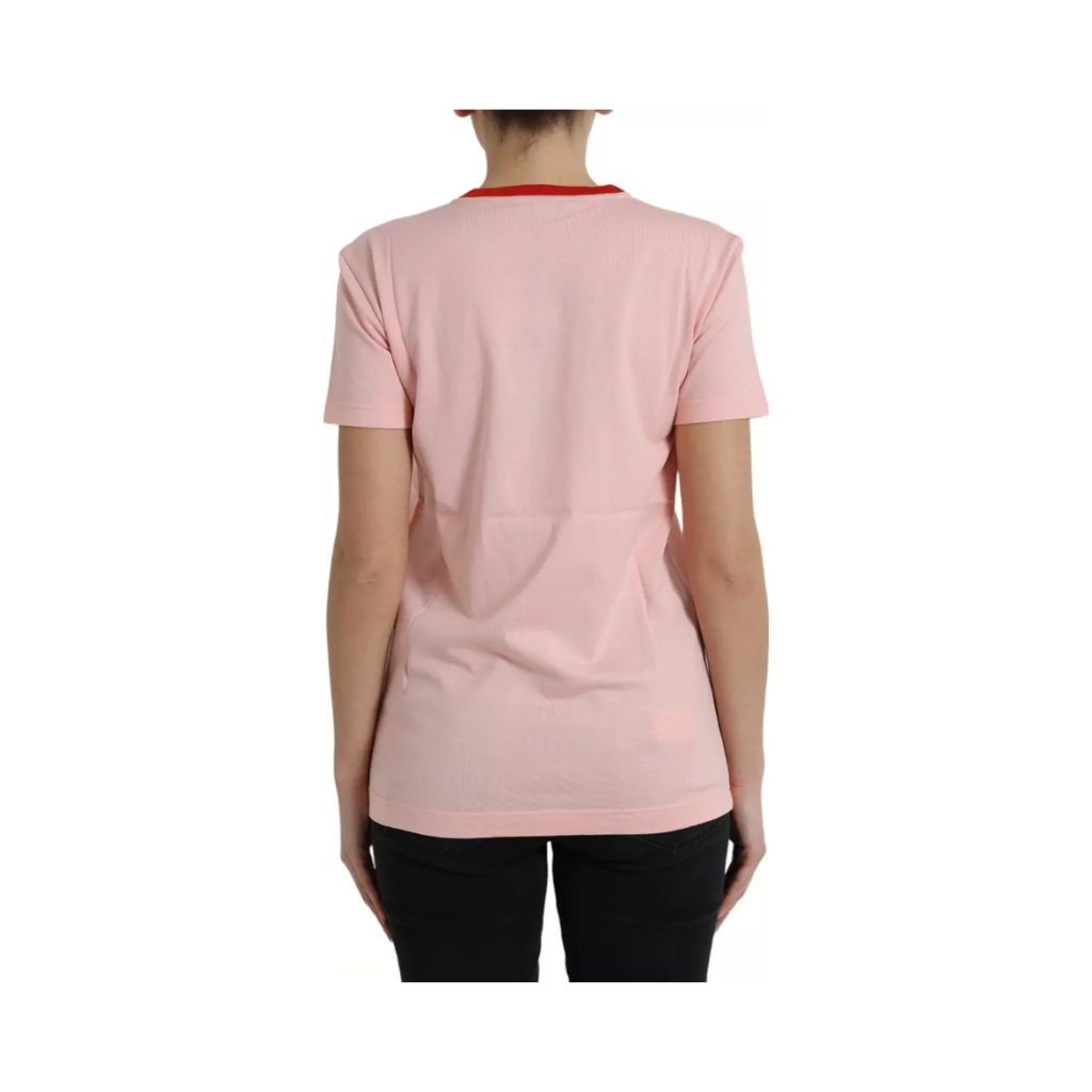 Dolce & Gabbana - T-shirt Sacred Heart Pink