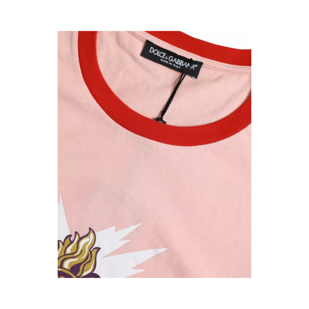Dolce & Gabbana - T-shirt Sacred Heart Pink