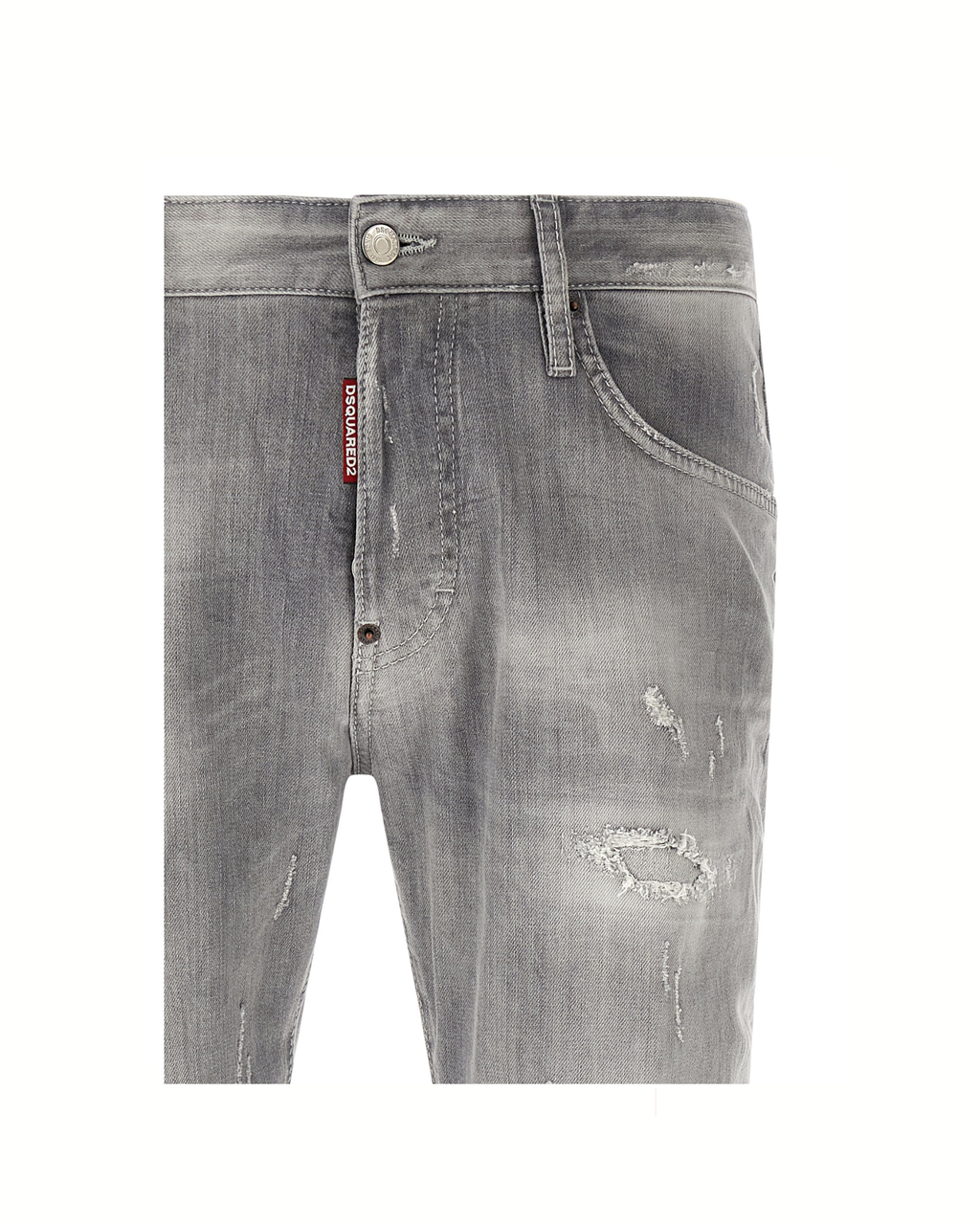Dsquared2 5 Pocket Distressed Grey Jeans