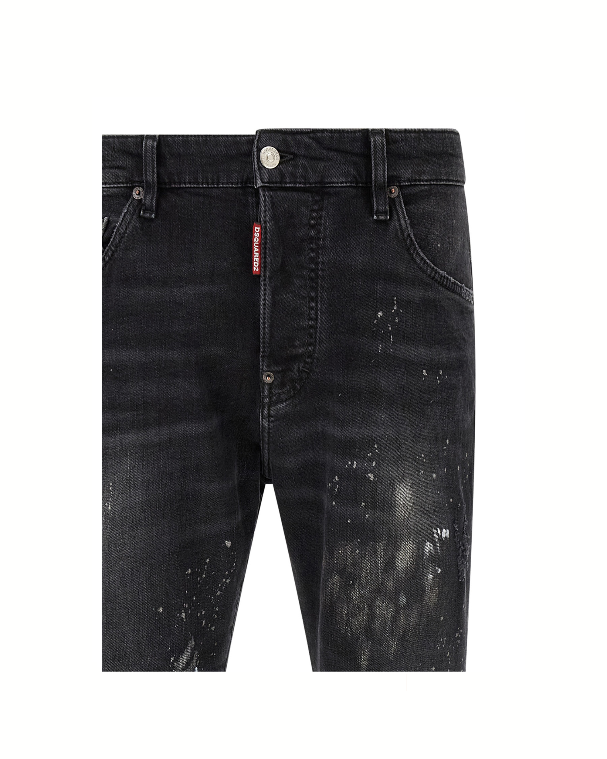 Dsquared2 Black Paint Splatter Jeans