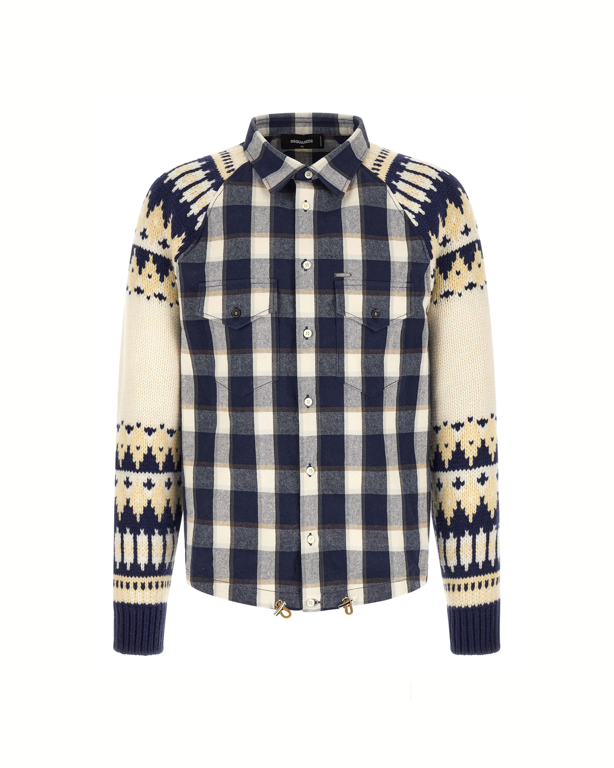 Dsquared2 Classic Check Drawstring Shirt