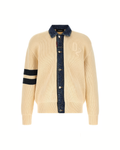 Dsquared2 Denim Mix D2 Cardigan Beige