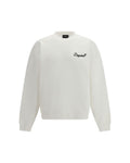 Dsquared2 – Felpa Logo Ricamato in Cotone Bianco