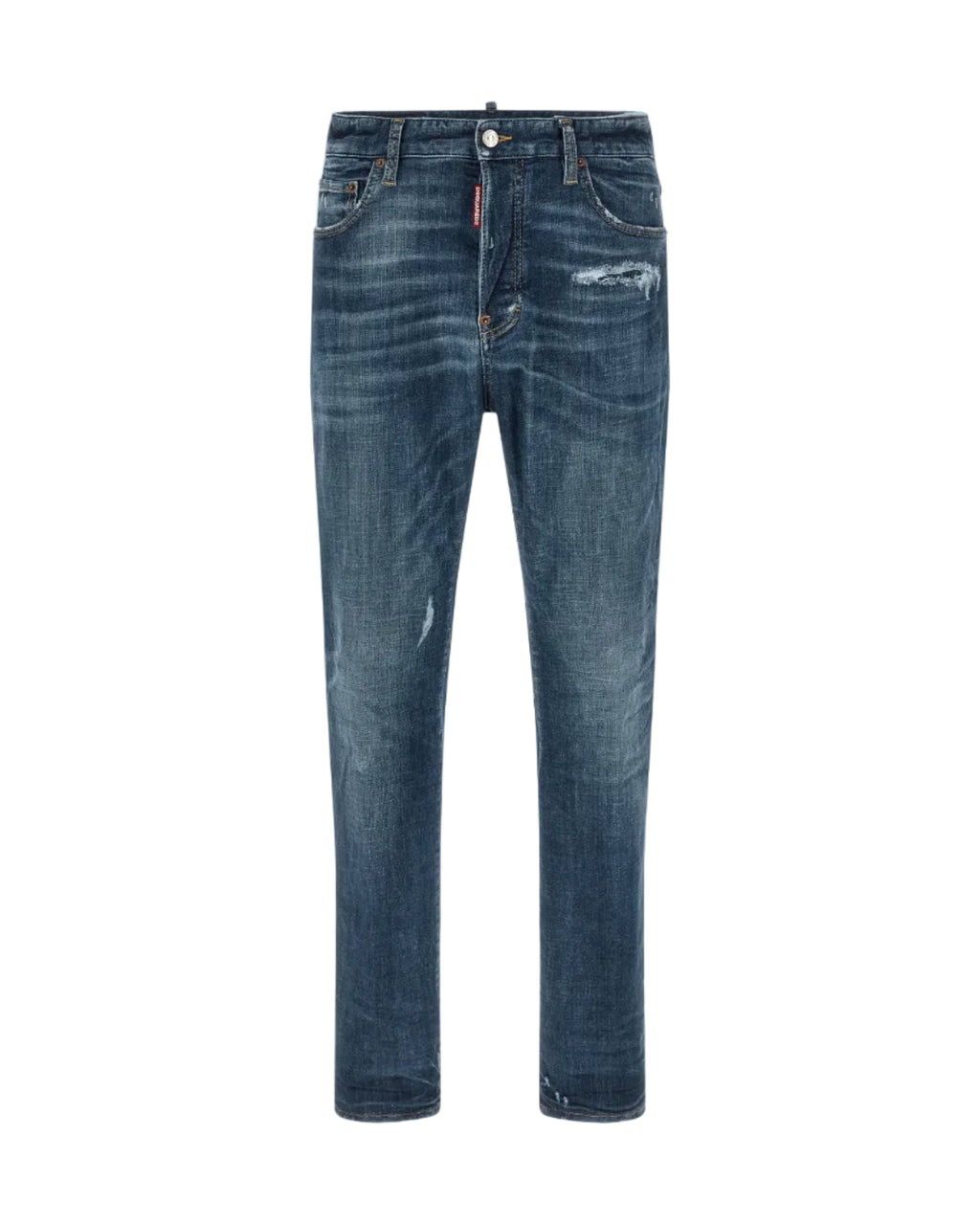 Dsquared2 – Jeans 642 Used Effect Stone Washed Denim Blu