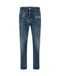 Dsquared2 – Jeans 642 Used Effect Stone Washed Denim Blu