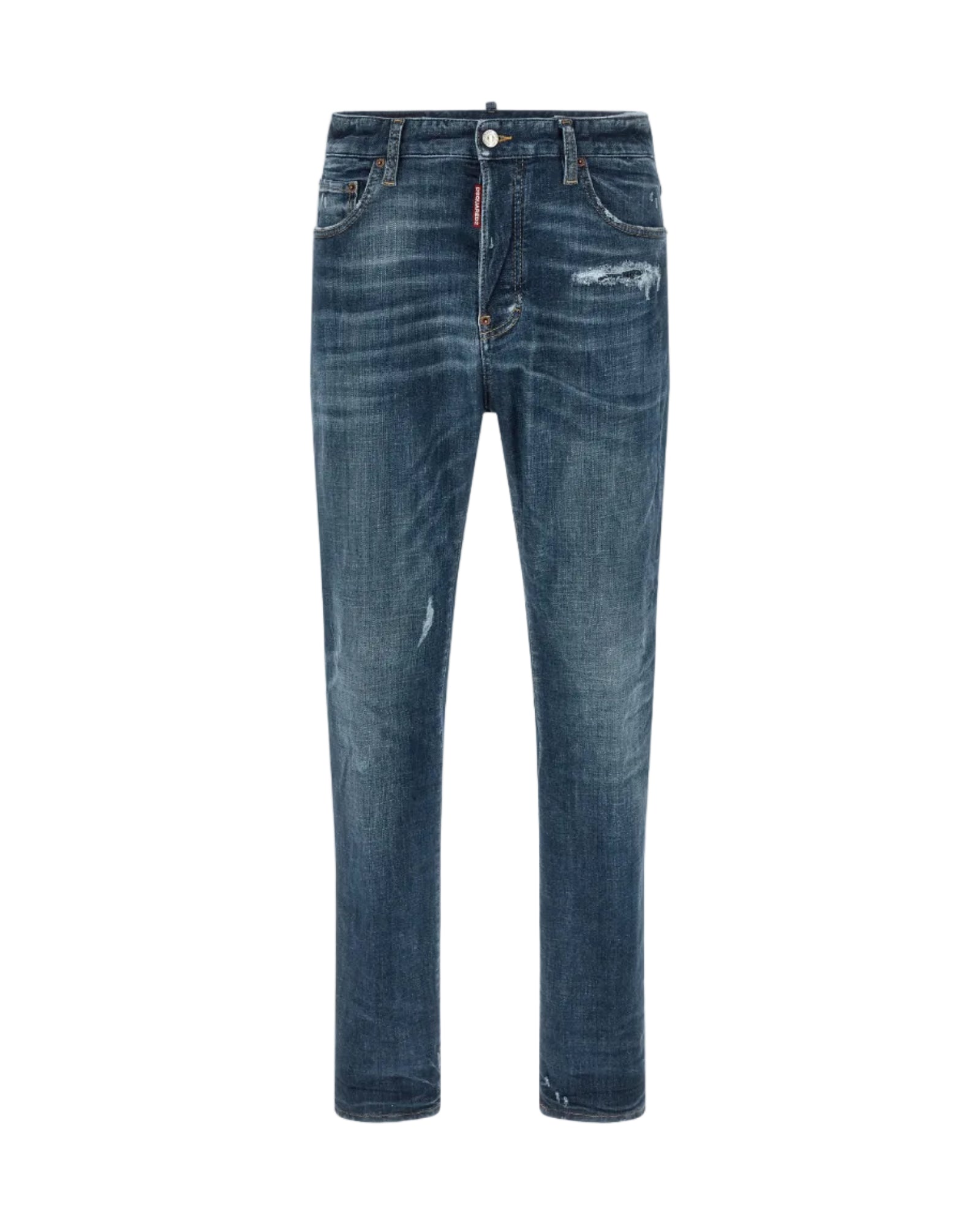 Dsquared2 – Jeans 642 Used Effect Stone Washed Denim Blu