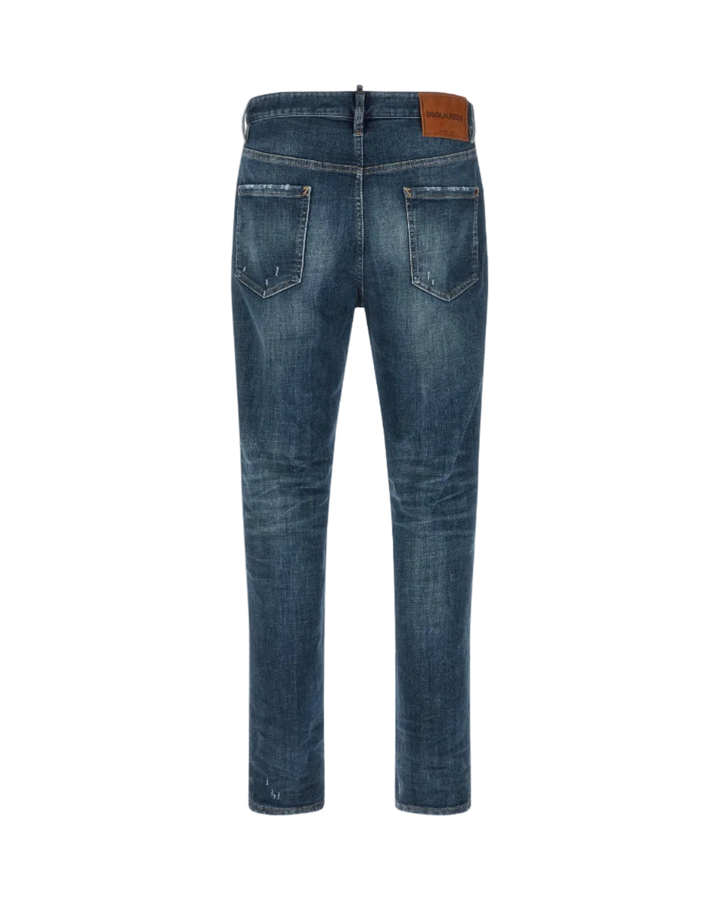 Dsquared2 – Jeans 642 Used Effect Stone Washed Denim Blu