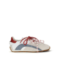 Dsquared2 – Sneakers in Suede, Pelle e Denim con Dettagli Rossi