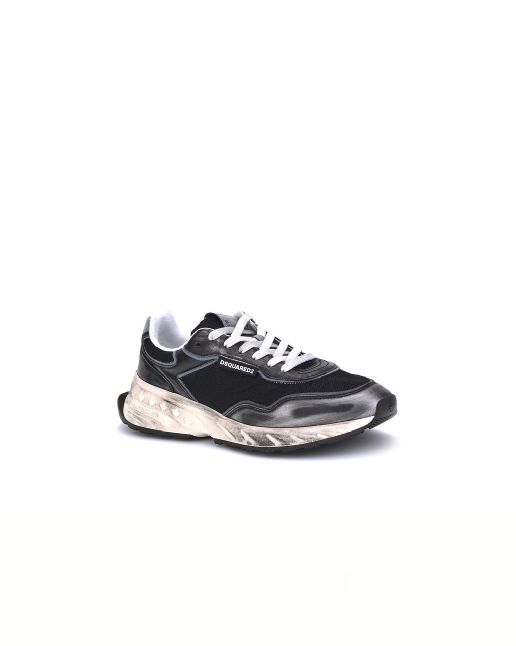Dsquared2 – Sprinter Sneakers Nere Effetto Vintage