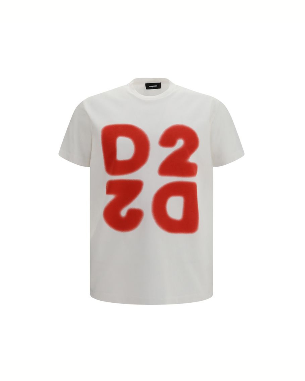 Dsquared2 T-Shirt Bianca con Stampa D2