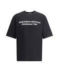 Dsquared2 – T-Shirt Heritage Established 1995 in Cotone Black