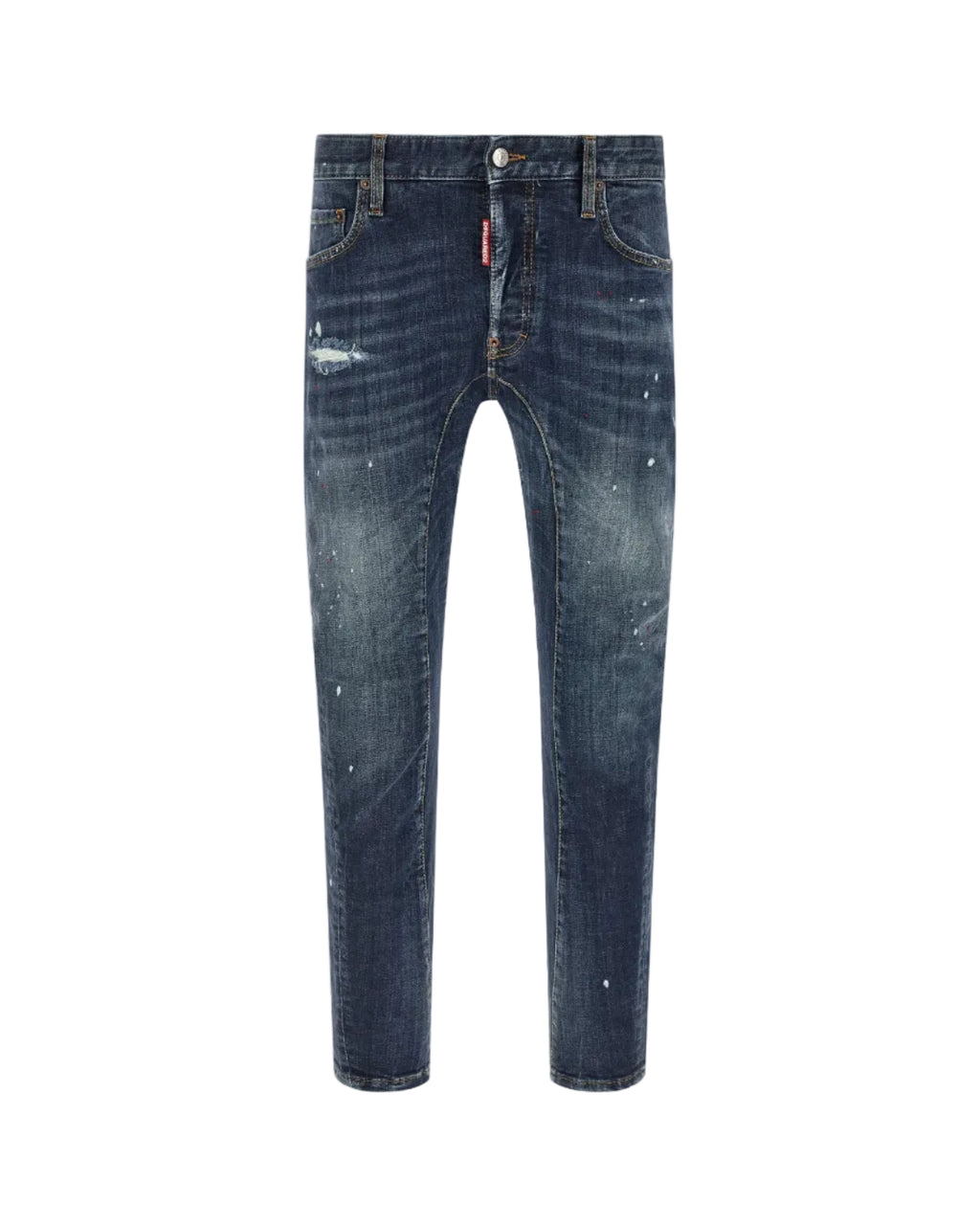 Dsquared2 – Tidy Biker Jeans Denim Used Effect Blu