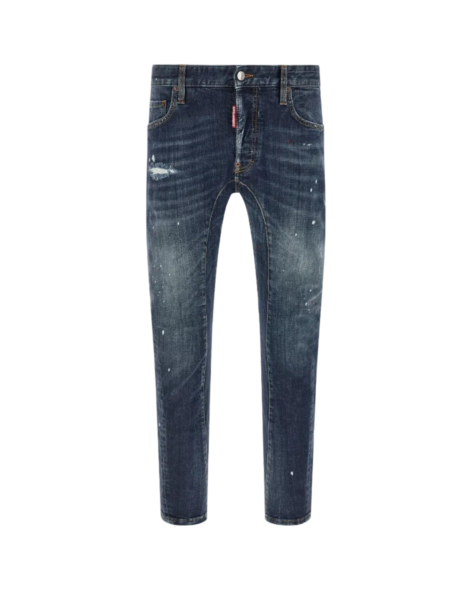 Dsquared2 – Tidy Biker Jeans Denim Used Effect Blu