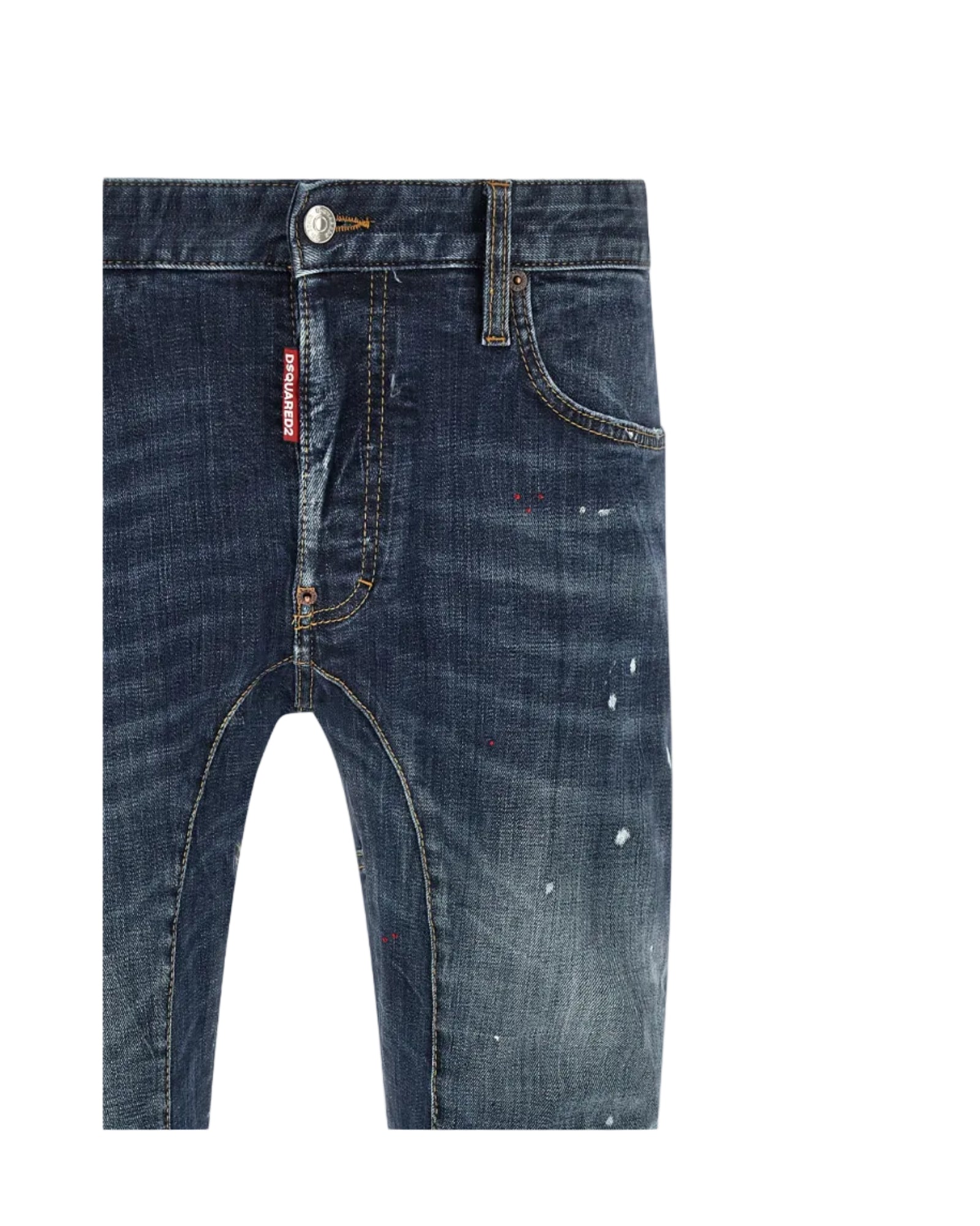 Dsquared2 – Tidy Biker Jeans Denim Used Effect Blu