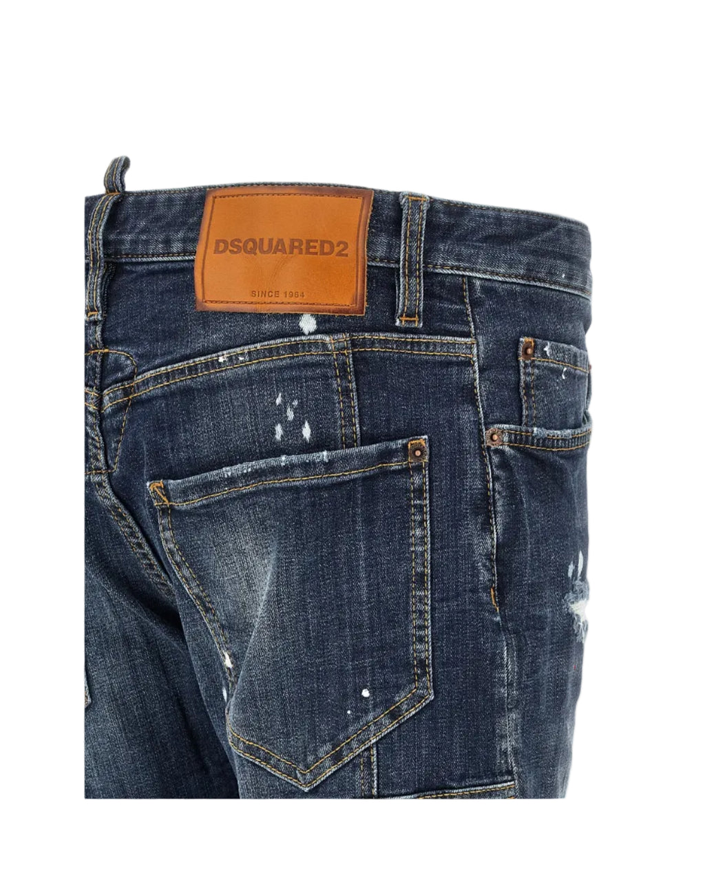 Dsquared2 – Tidy Biker Jeans Denim Used Effect Blu
