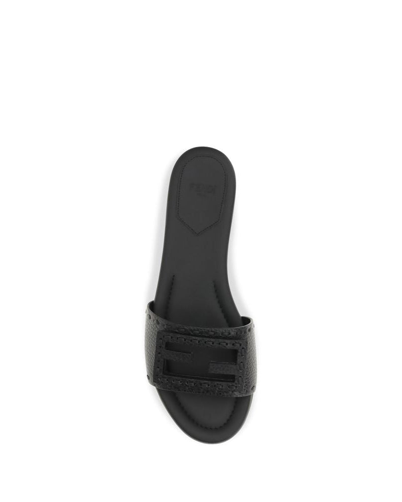 Fendi – Baguette Leather Slide Sandals