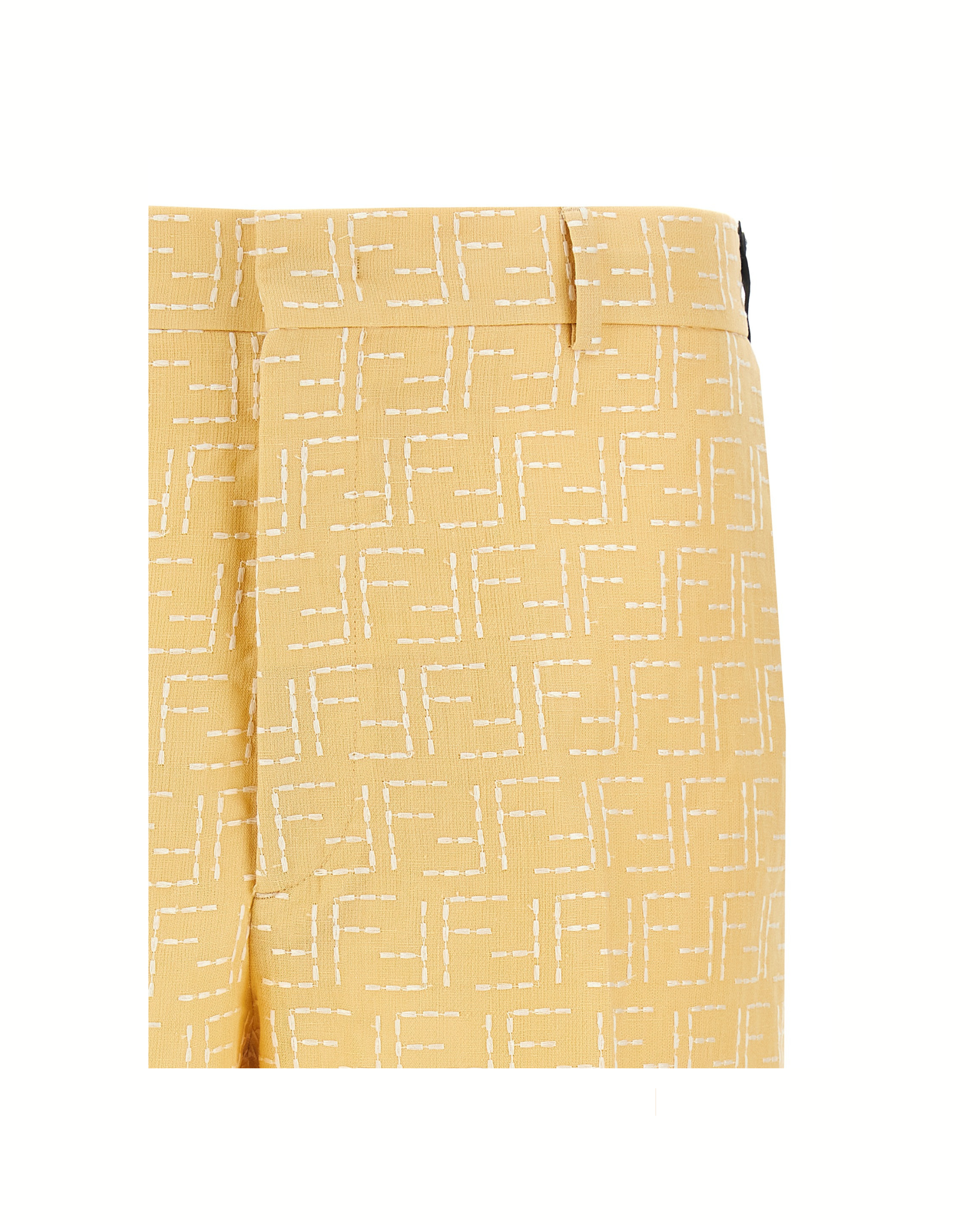Fendi Bermuda in Lino Jacquard FF