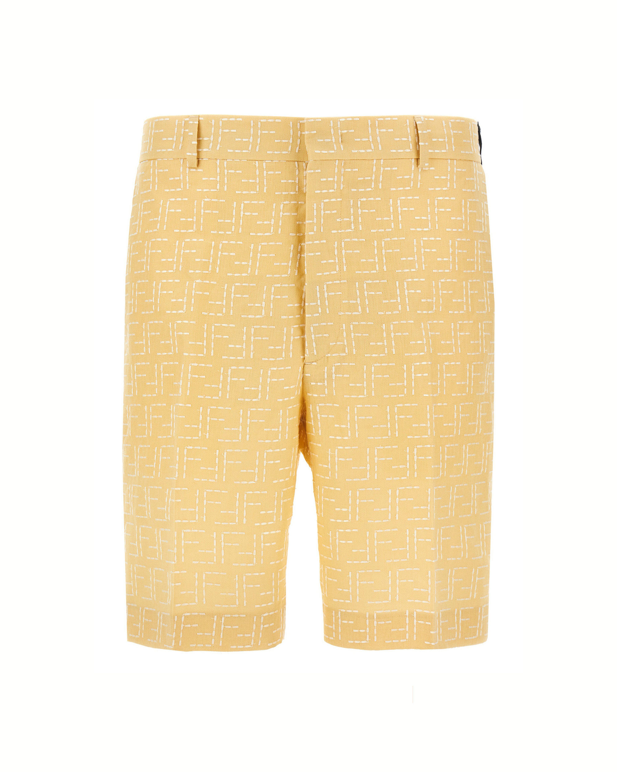 Fendi Bermuda in Lino Jacquard FF
