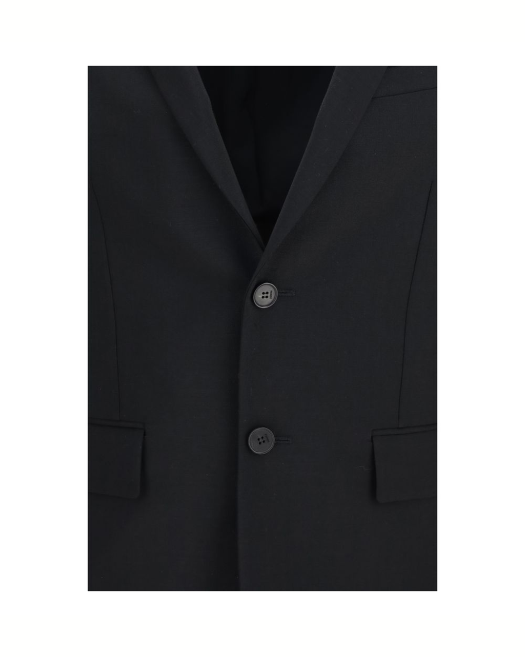 Fendi Blazer Monopetto in Mohair e Lana Nero
