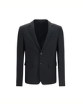 Fendi Blazer Monopetto in Mohair e Lana Nero