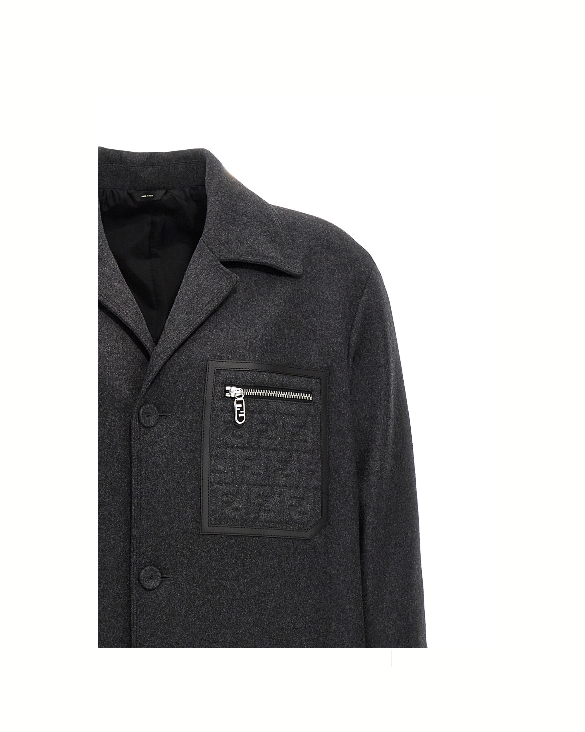 Fendi Cappotto Lungo in Cashmere Grigio