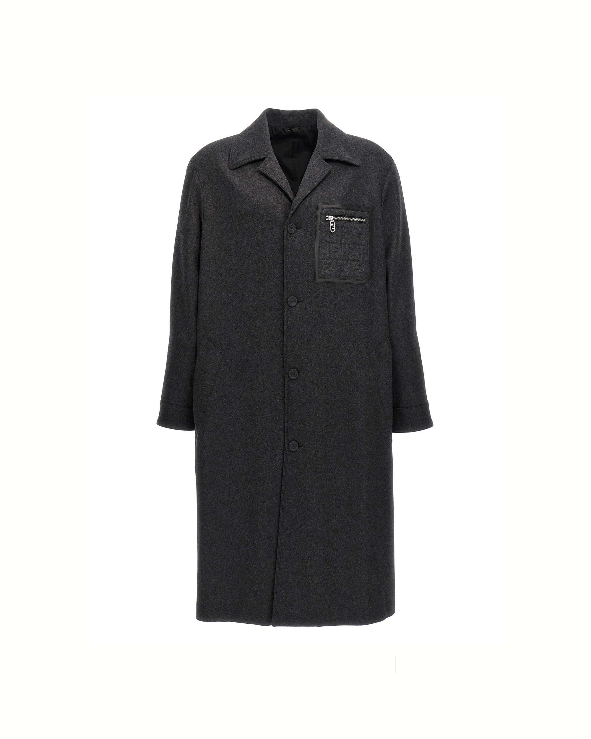 Fendi Cappotto Lungo in Cashmere Grigio
