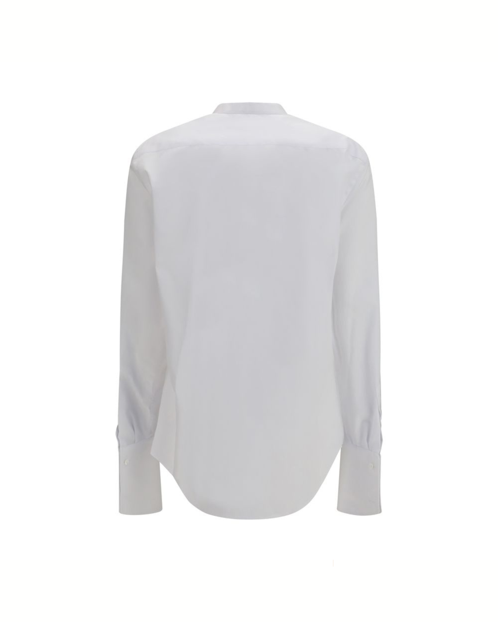 Fendi Cotton Poplin Shirt with Mandarin Collar