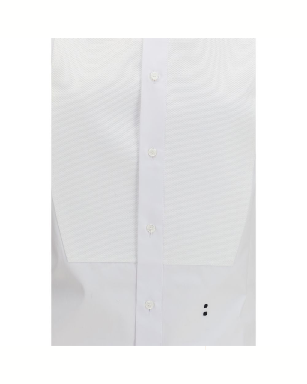 Fendi Cotton Poplin Shirt with Mandarin Collar