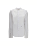 Fendi Cotton Poplin Shirt with Mandarin Collar