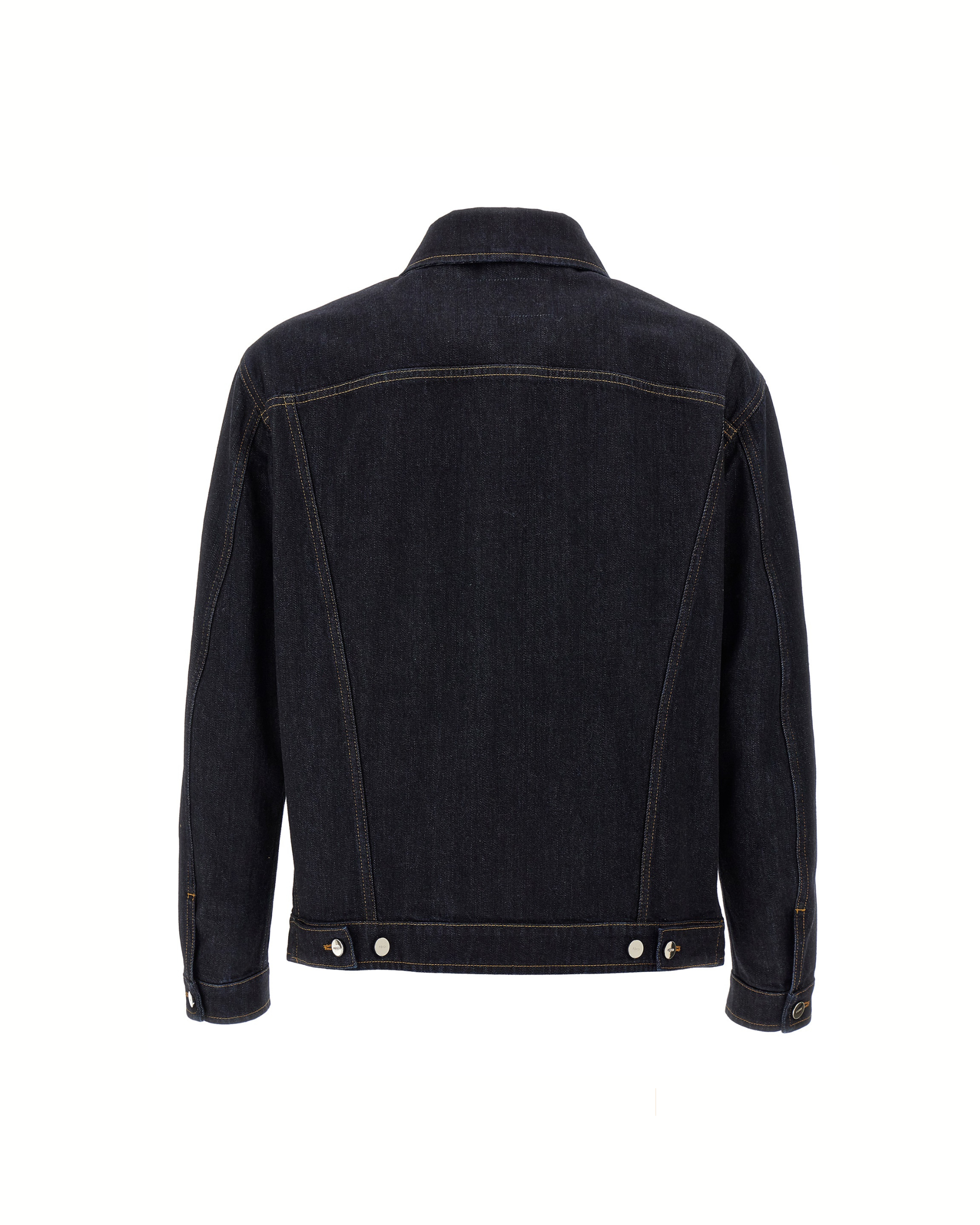 Fendi Crest Embroidered Denim Jacket