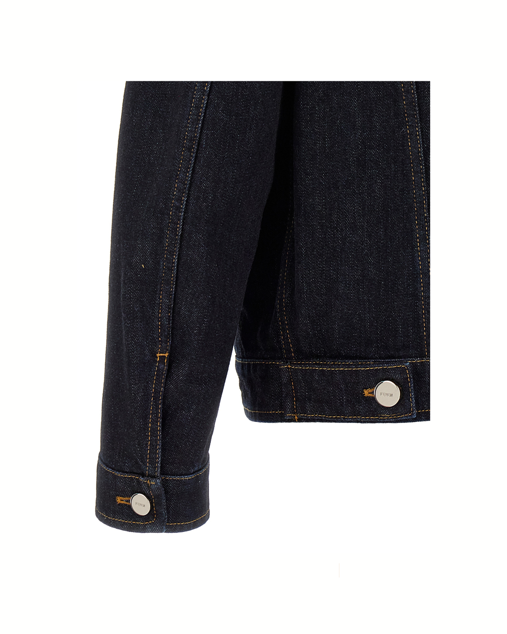 Fendi Crest Embroidered Denim Jacket