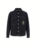 Fendi Crest Embroidered Denim Jacket