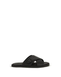 Fendi – Cross Strap Leather Slide Sandals