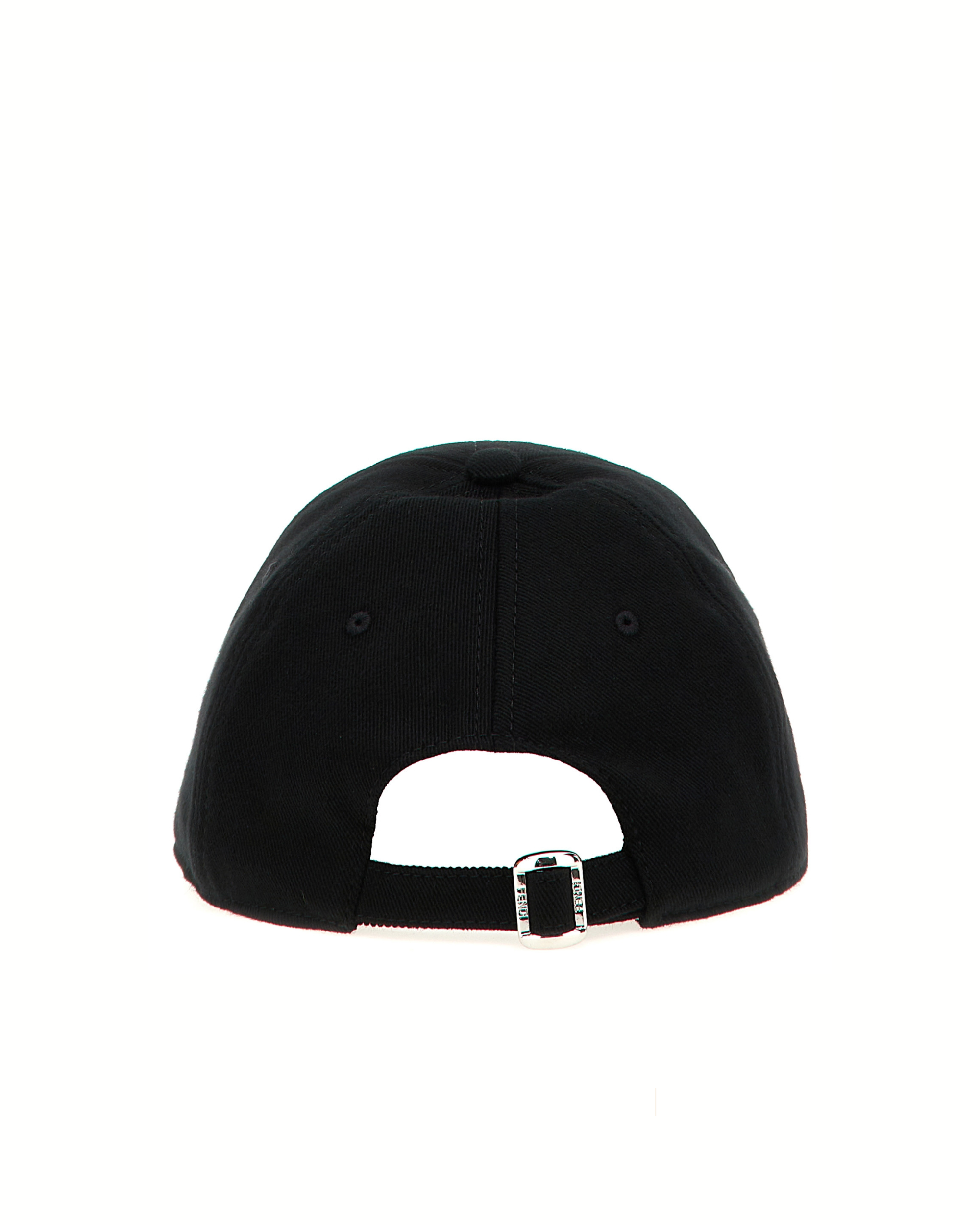Fendi Embroidered Logo Cotton Baseball Cap