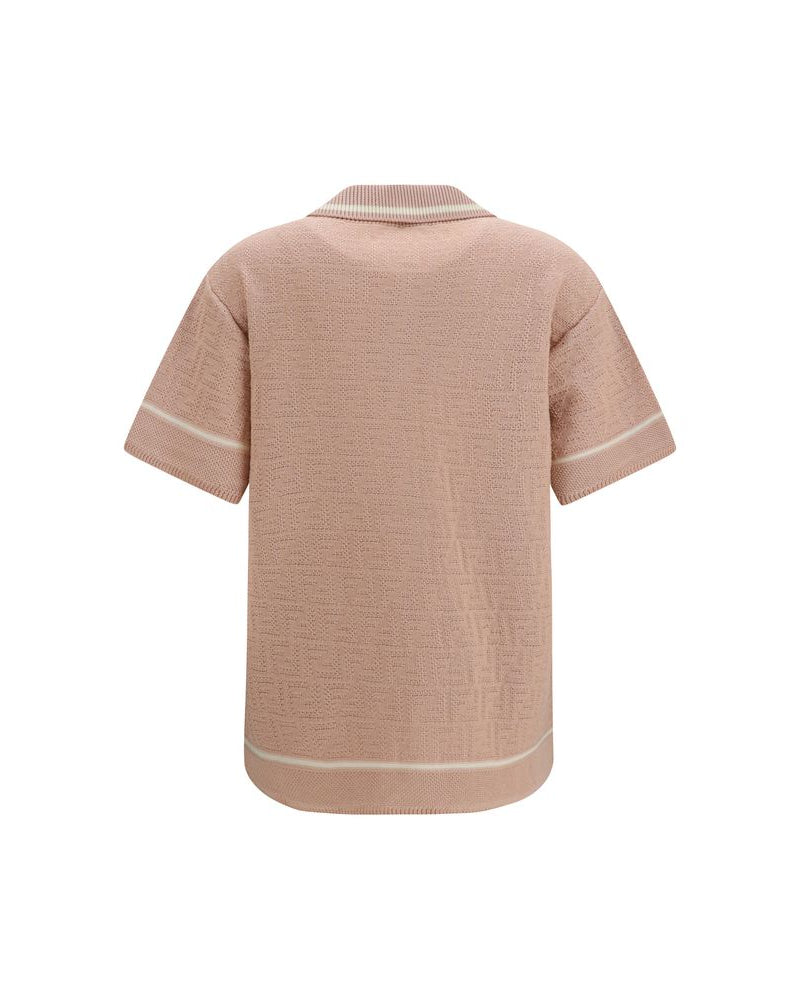 Fendi – FF All-Over Crochet Shirt Pink