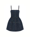 Fendi FF Denim Mini Dress Blue