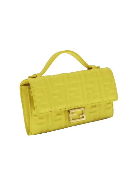 Fendi – FF Embossed Baguette Chain Wallet
