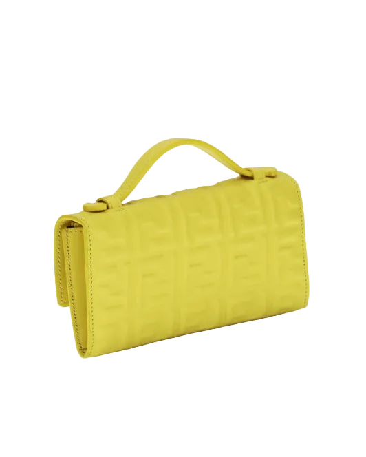 Fendi – FF Embossed Baguette Chain Wallet
