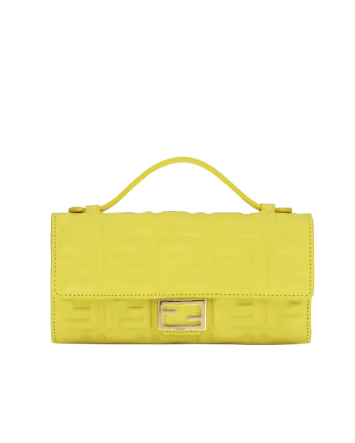 Fendi – FF Embossed Baguette Chain Wallet