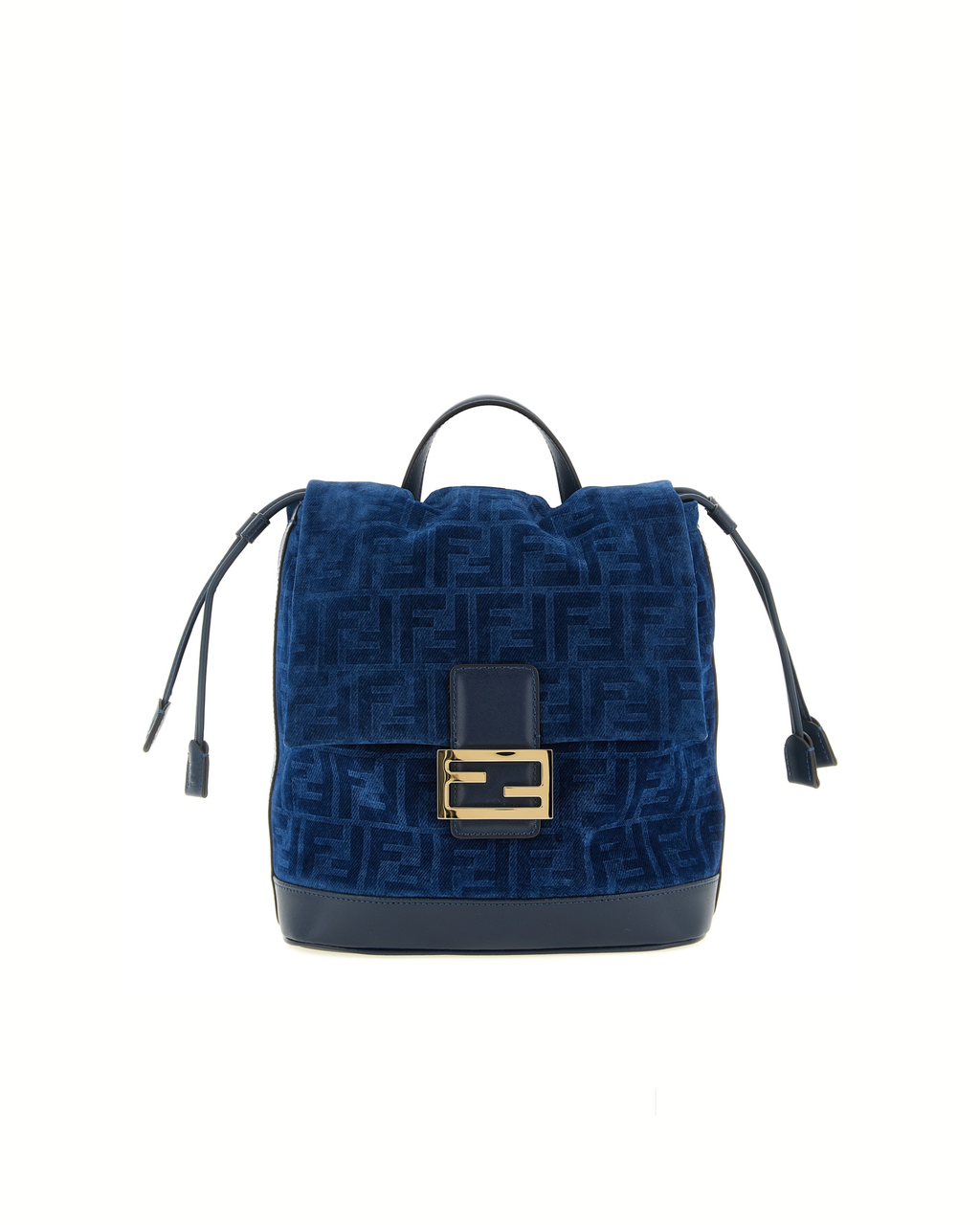 Fendi FF Flocked Denim Backpack