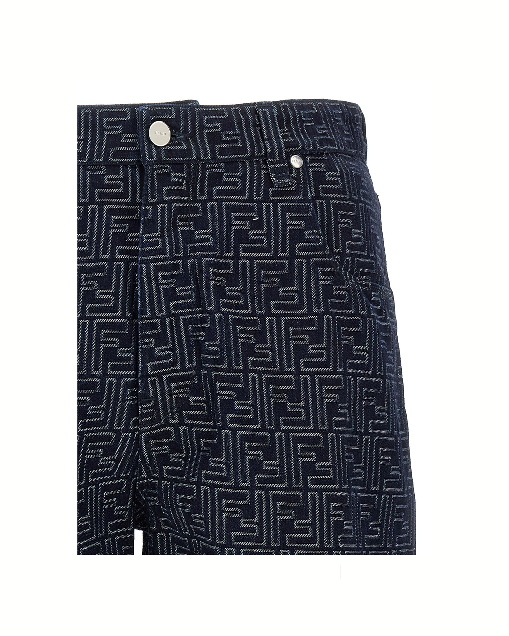 Fendi FF Jacquard Bermuda Shorts Blue